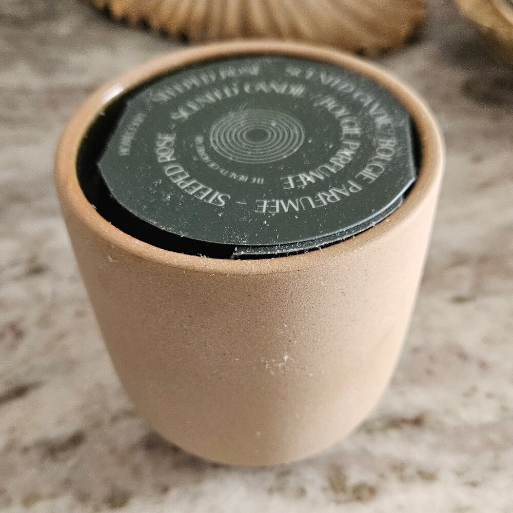 NEW HOMECOURT FLOWER FLORAL STEEPED ROSE CERAMIC SCENTED WICK CANDLE
